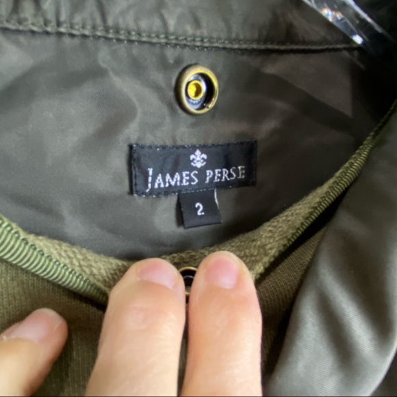 JAMES PERSE 2 Olive Utility Field Military Bomber Jacket - Picture 12 of 14